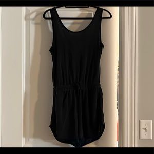 Athleta sandwash black shorts romper
